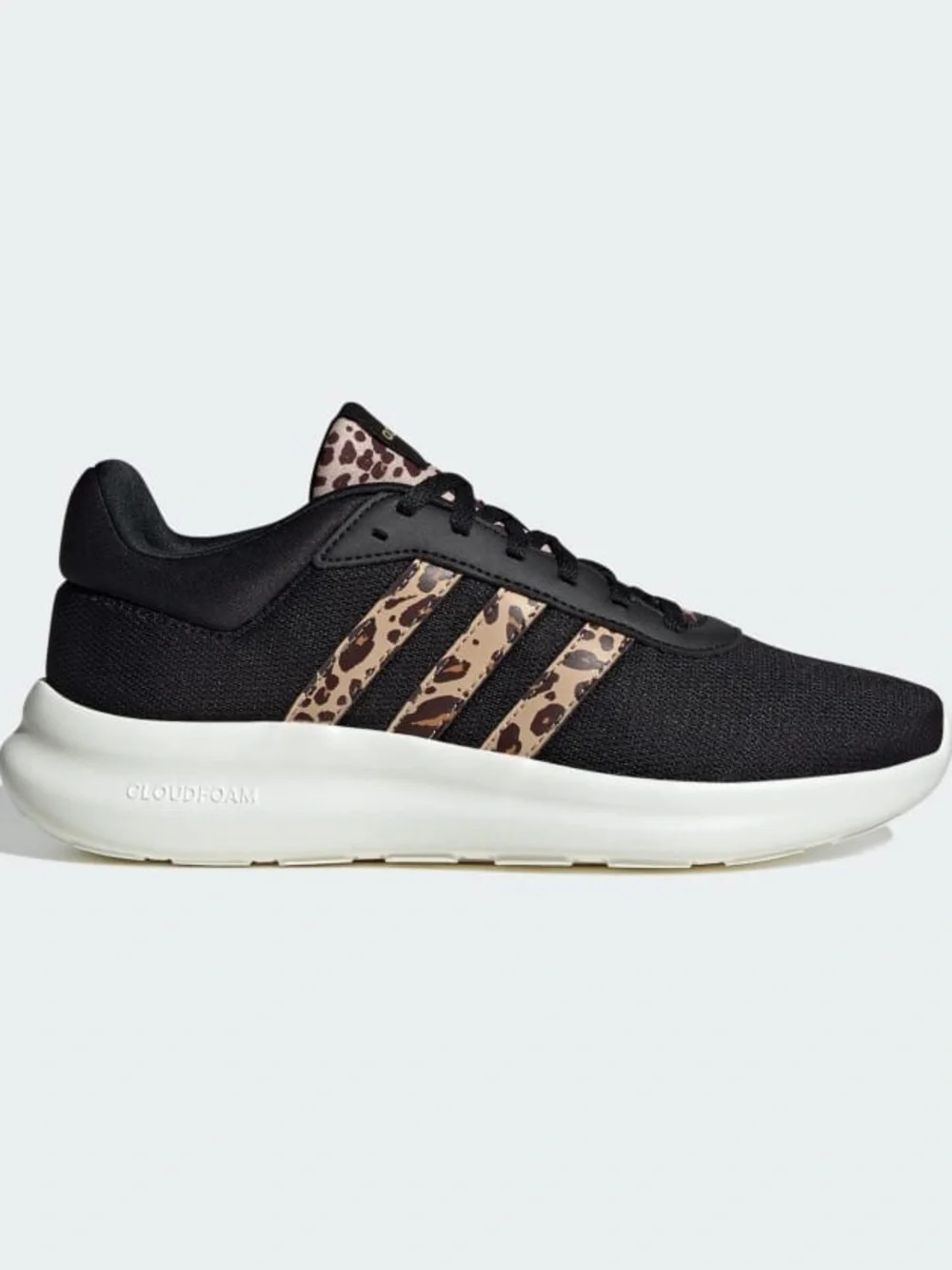 ADIDAS WOMEN LITE RACER 4.0 SHOES LEOPARD STRIPE LIGHTWEIGHT SNEAKERS Size 7 NWT